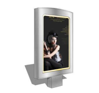 现代广告牌su模型