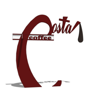 现代广告造型免费su模型