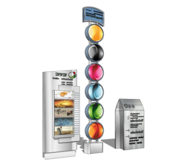 现代指示牌su模型