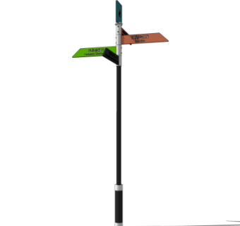 现代指示牌su模型