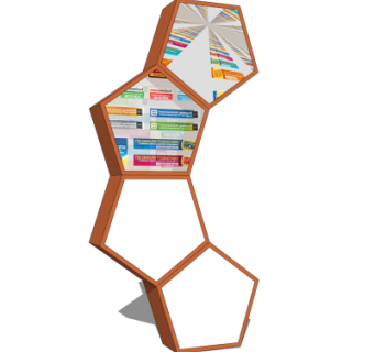 现代指示牌su模型