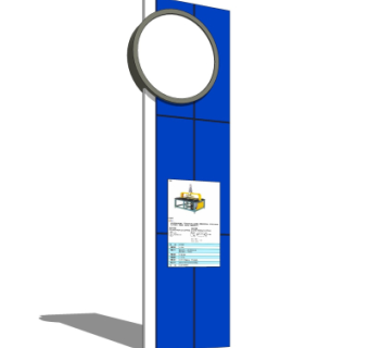 现代指示牌su模型