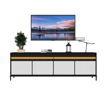 新中式电视柜su模型