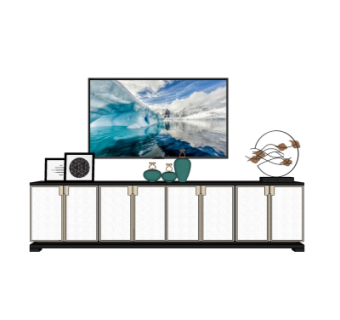 新中式电视柜su模型