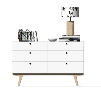 北欧边柜su模型