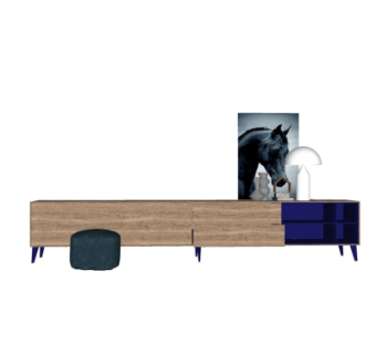 北欧边柜su模型