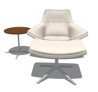 现代休闲椅su模型