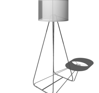 现代落地灯su模型