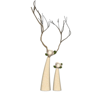 现代花瓶干支su模型