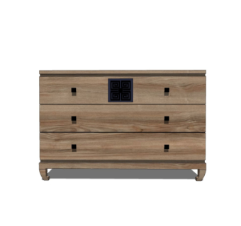 中式实木斗柜su模型