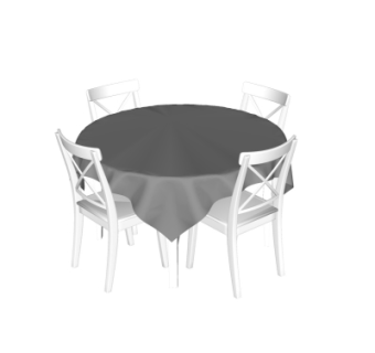 简欧餐桌椅su模型