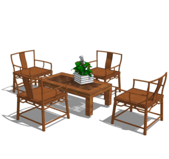 中式休闲桌椅suMo