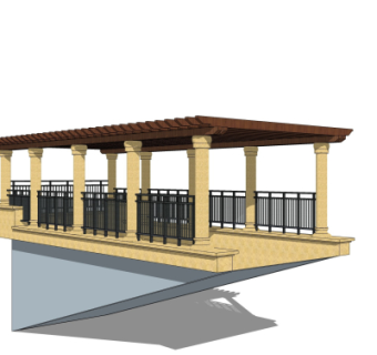 欧式地下车库入口免费su模型