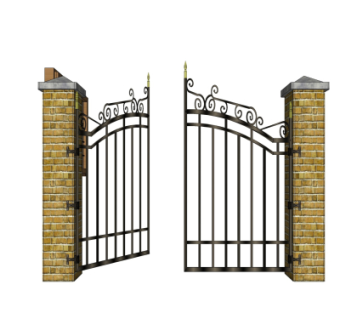 欧式铁艺大门su模型