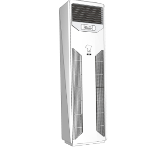 现代立柜式空调su模型