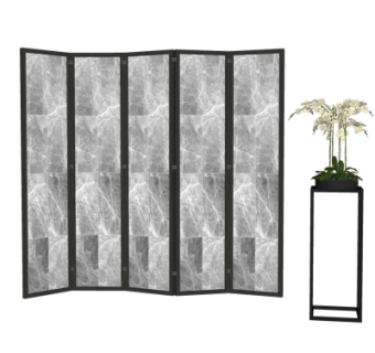 现代屏风su模型