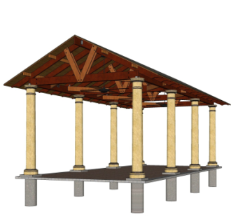 欧式走廊免费su模型