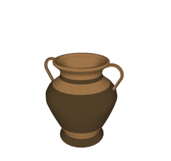 中式陶罐su模型