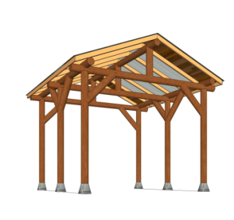 新中式凉亭su模型