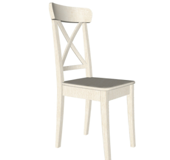 现代实木单椅su模型