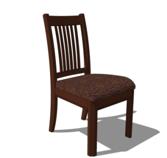 中式单椅su模型