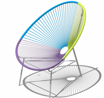 现代创意休闲椅su模型