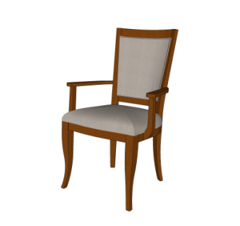 现代布艺单椅su模型