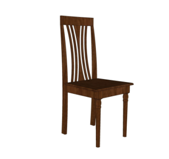 现代实木单椅su模型