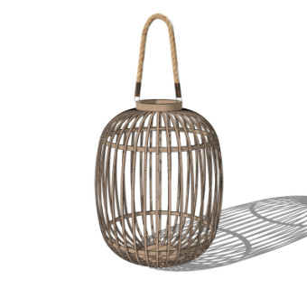 中式竹编灯笼su模型