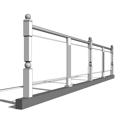 护栏模型图片