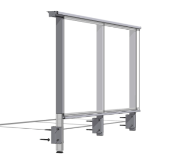 现代玻璃护栏su模型