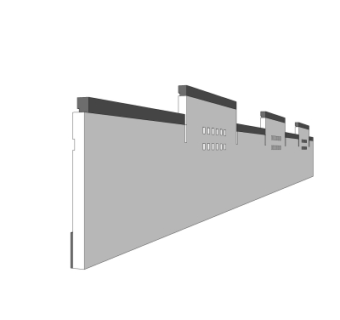中式围墙免费su模型