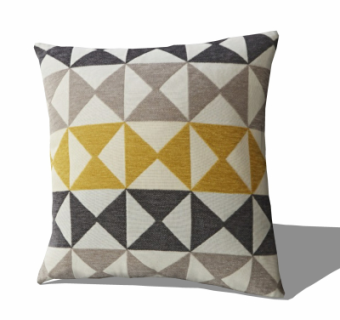 现代布艺抱枕su模型