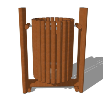 现代垃圾桶su模型