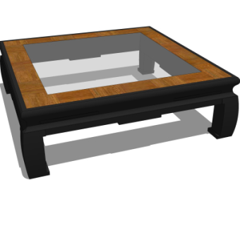 中式茶几su模型