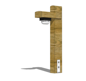 中式草坪灯su模型