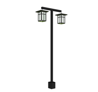 中式路灯su模型