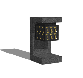 中式草坪灯su模型