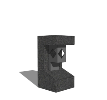 中式草坪灯su模型