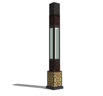 中式路灯景观灯su模型