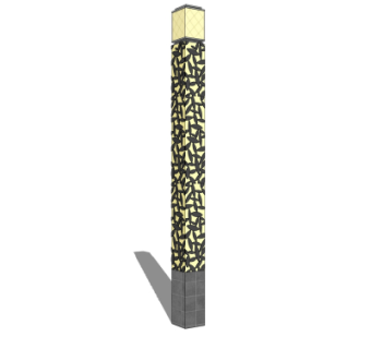 中式路灯景观灯su模型