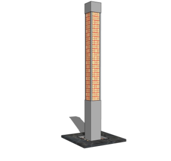 中式路灯景观灯su模型