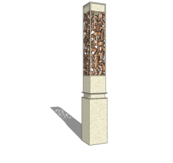 中式路灯景观灯su模型