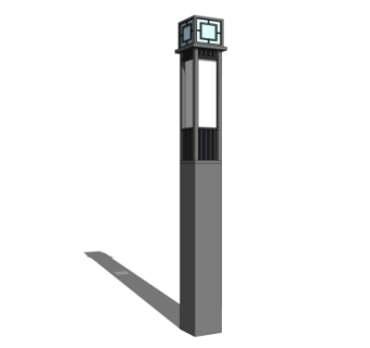 中式路灯景观灯su模型