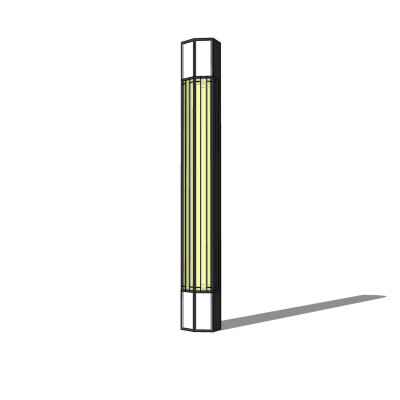 新中式路灯景观灯su模型