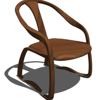 中式圈椅su模型