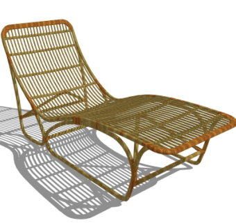 现代躺椅su模型