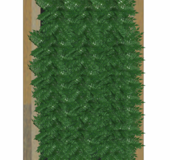 现代绿植背景墙su模型