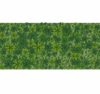 现代绿植背景墙su模型