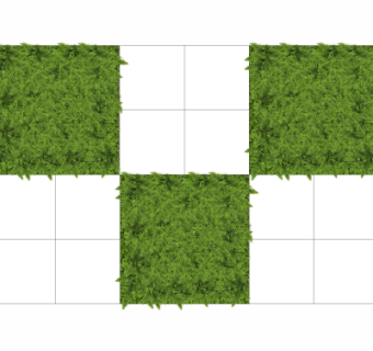 现代绿植背景墙su模型